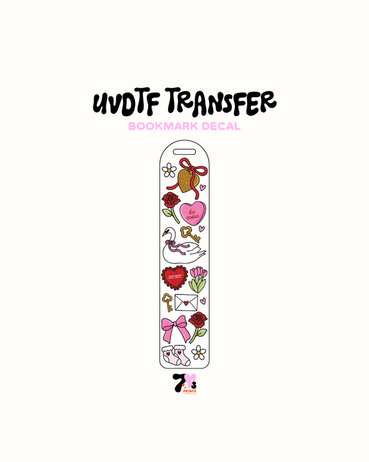 Coquette Vday - UVDTF Bookmark Decal