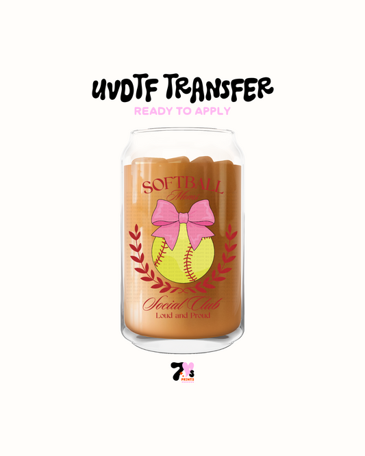 Softball mom - UVDTF Decal