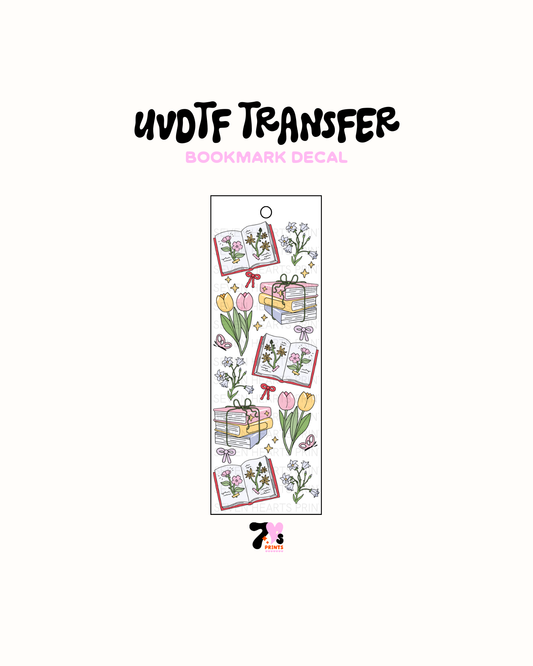 Spring Reads - UVDTF Bookmark Decal
