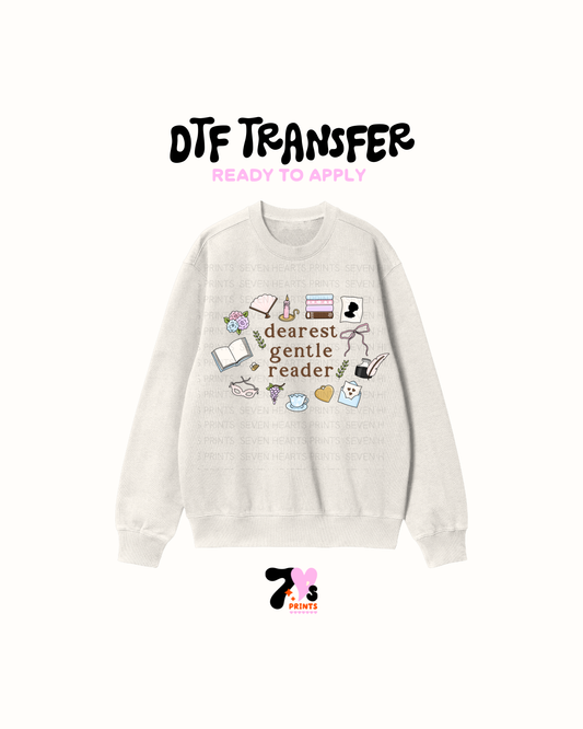 Dearest Gentle Reader (Icons) - DTF Transfers