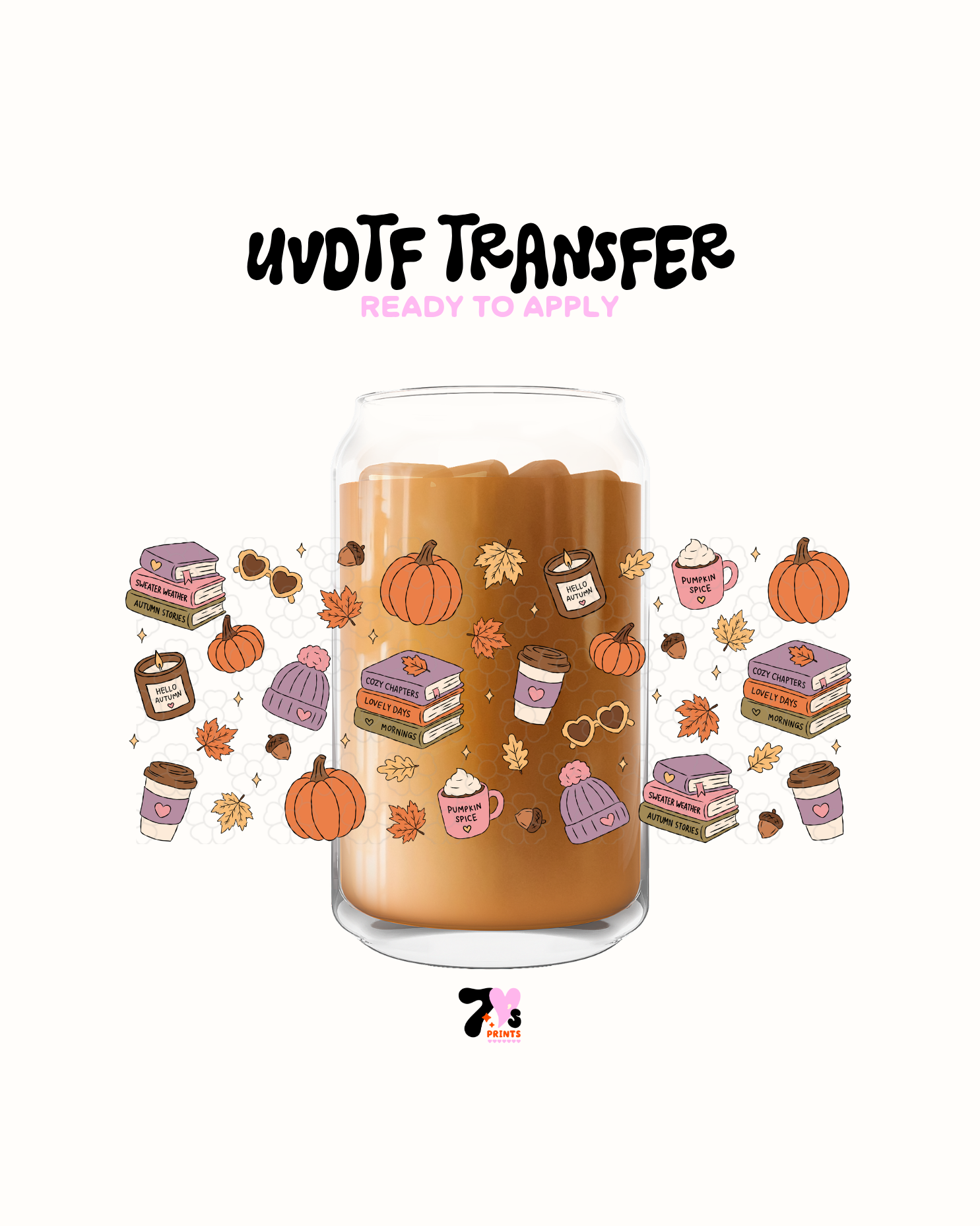 Cozy chapters pumkins- UVDTF Wrap