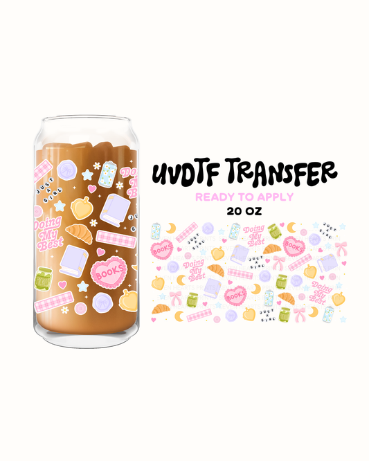 Doin my best (Collage) - UVDTF 20oz Cup Wrap