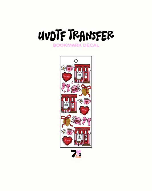 Bookstore and Bakery Vday - UVDTF Bookmark Decal