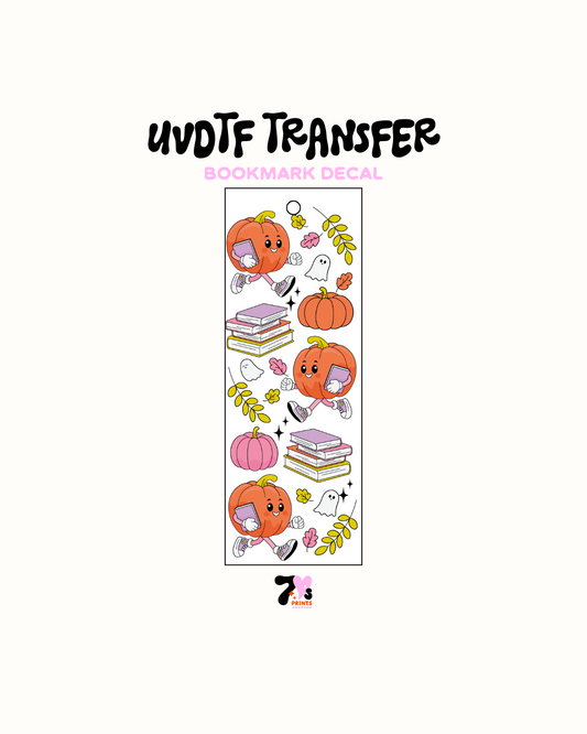Pumpkins and books - UVDTF Bookmark Decal