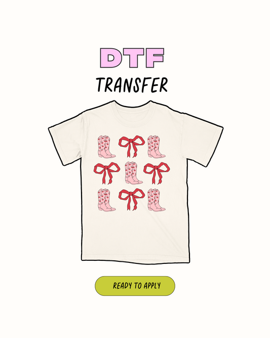 Boots and bows - DTF Transfer