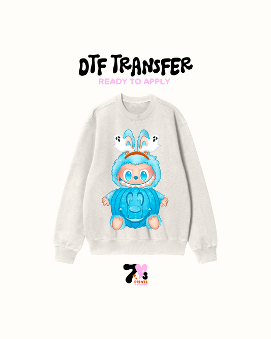 Blue la bubu ghostDTF Transfers