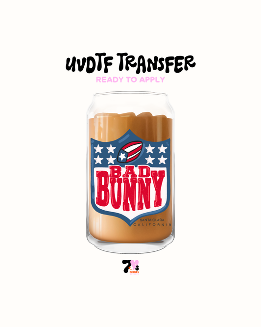 Bad Bunny Super bowl - UVDTF Decal