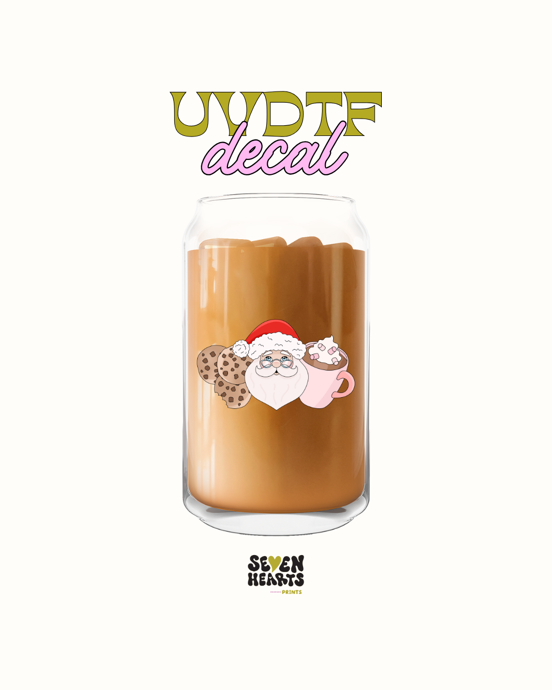 Santa cookies - UVDTF Decal