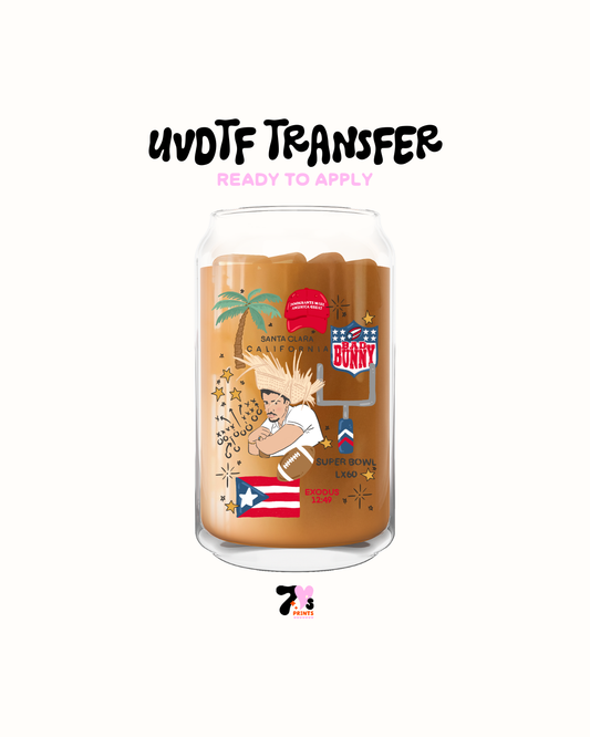 Bad Bunny Super bowl - UVDTF Decal