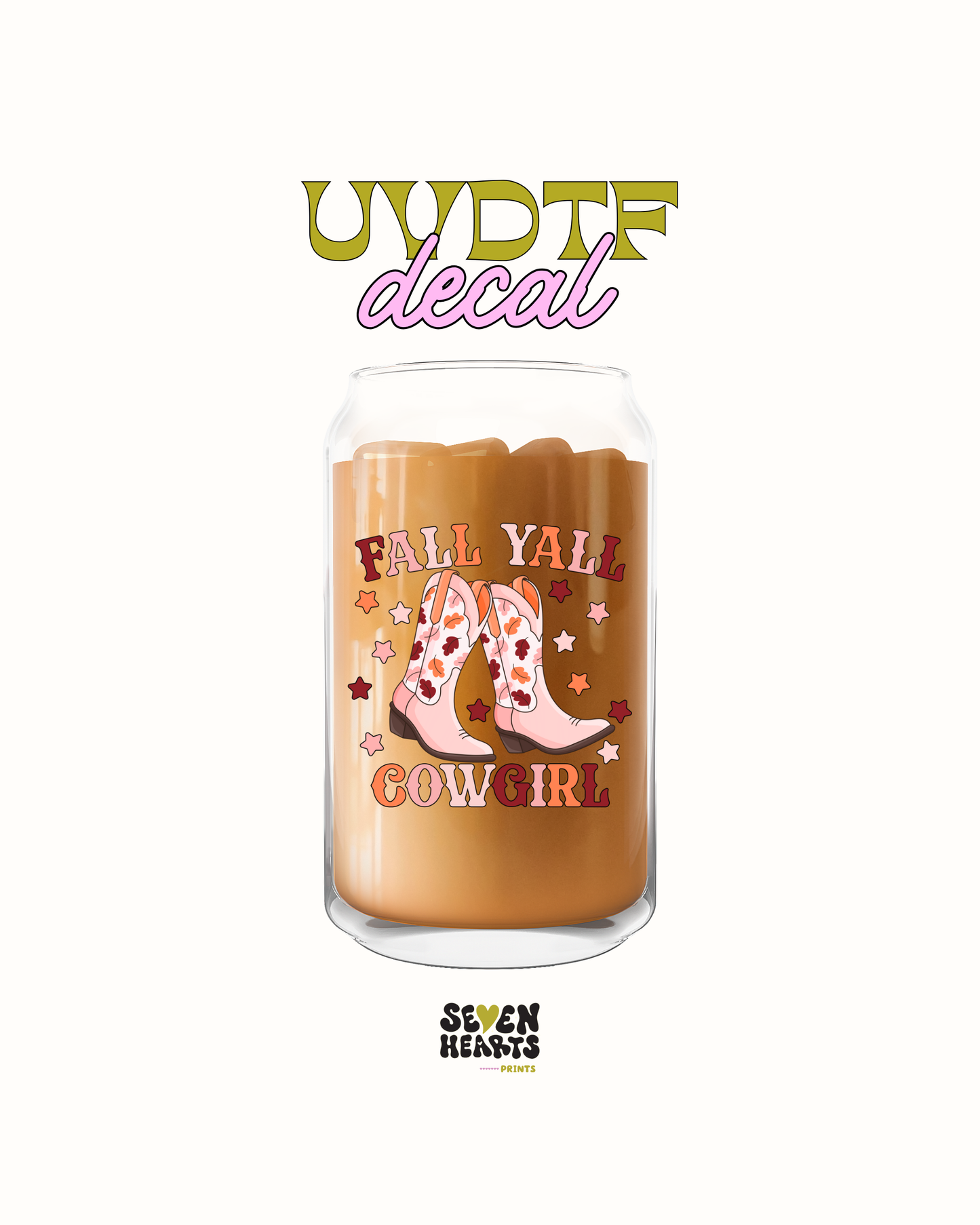 Fall yall cowgirl - UVDTF