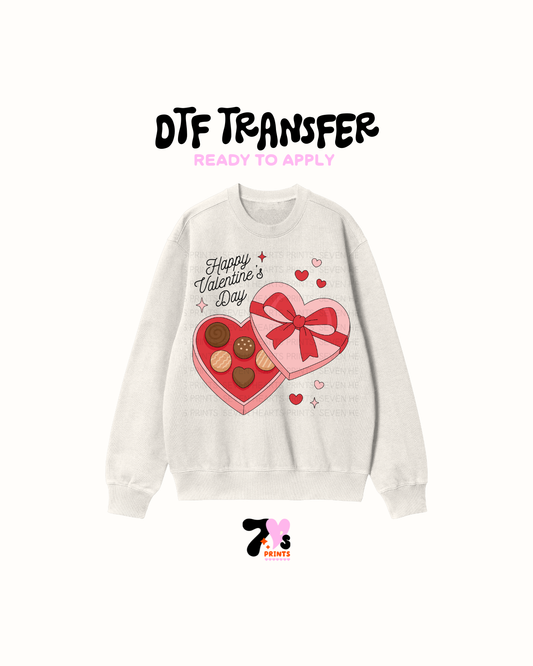 Valentines Day Chocolate box - DTF Transfers