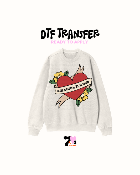 Men written by women - DTF Transfers