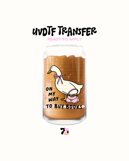 On my way to buy books - UVDTF Decal