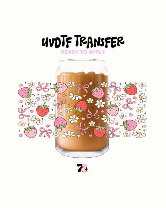 Strawberry bows - UVDTF Wrap