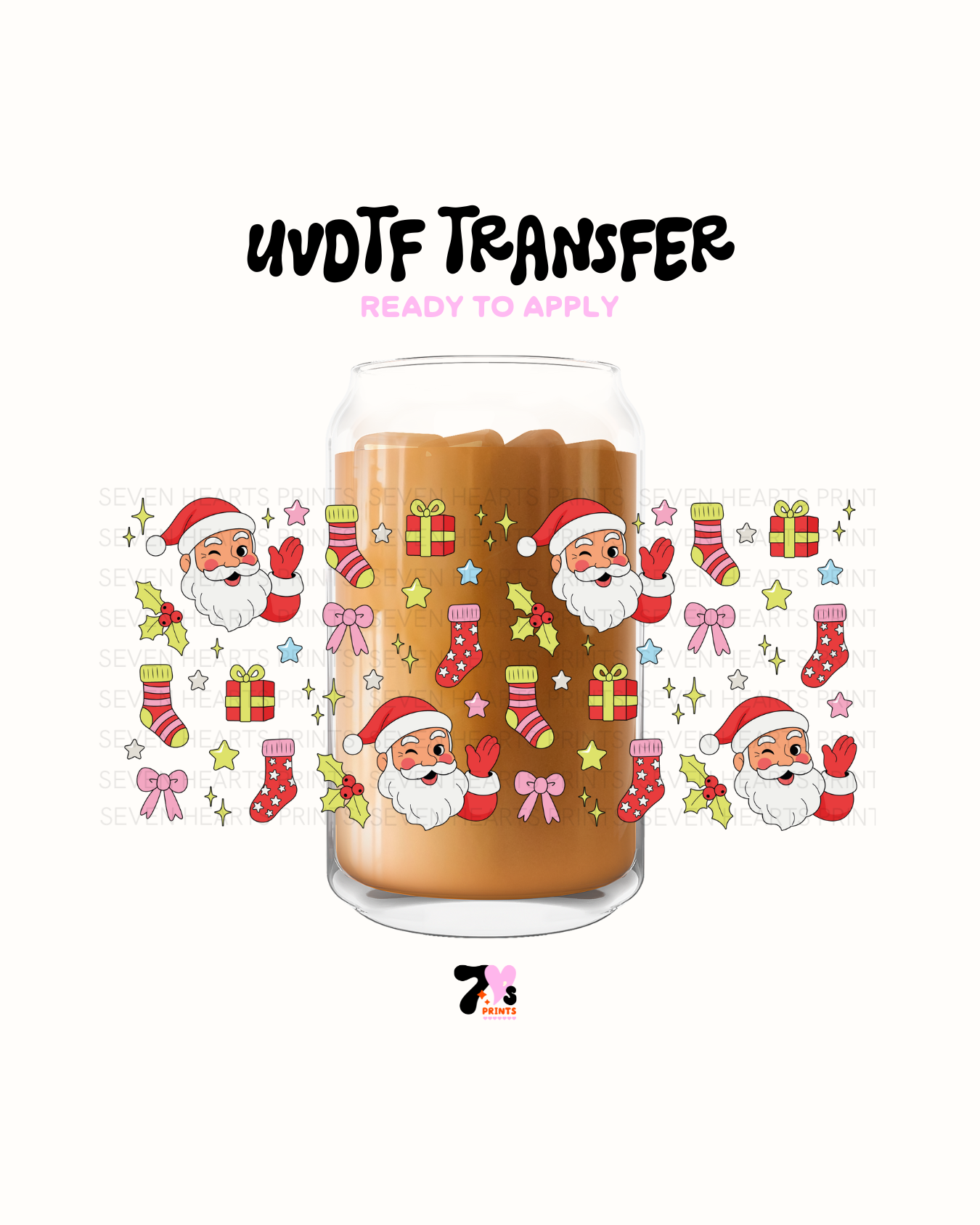Santa clause and gift - UVDTF Wraps