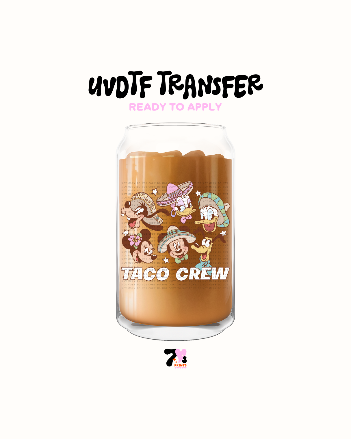 Taco crew - UVDTF Decal