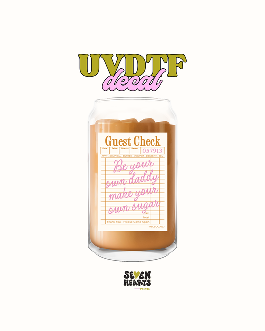 Make your own sugar - UV DTF