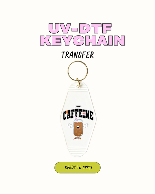 Caffeinated - Keychain Decal Set of 5