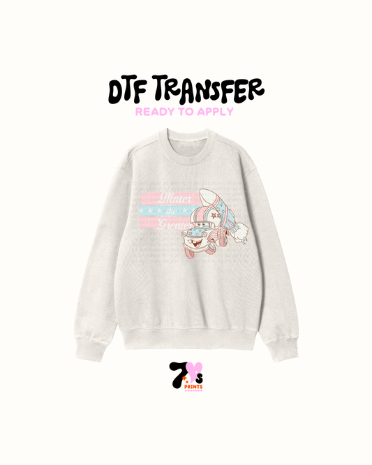 Mater the grater pastel cars - DTF Transfer