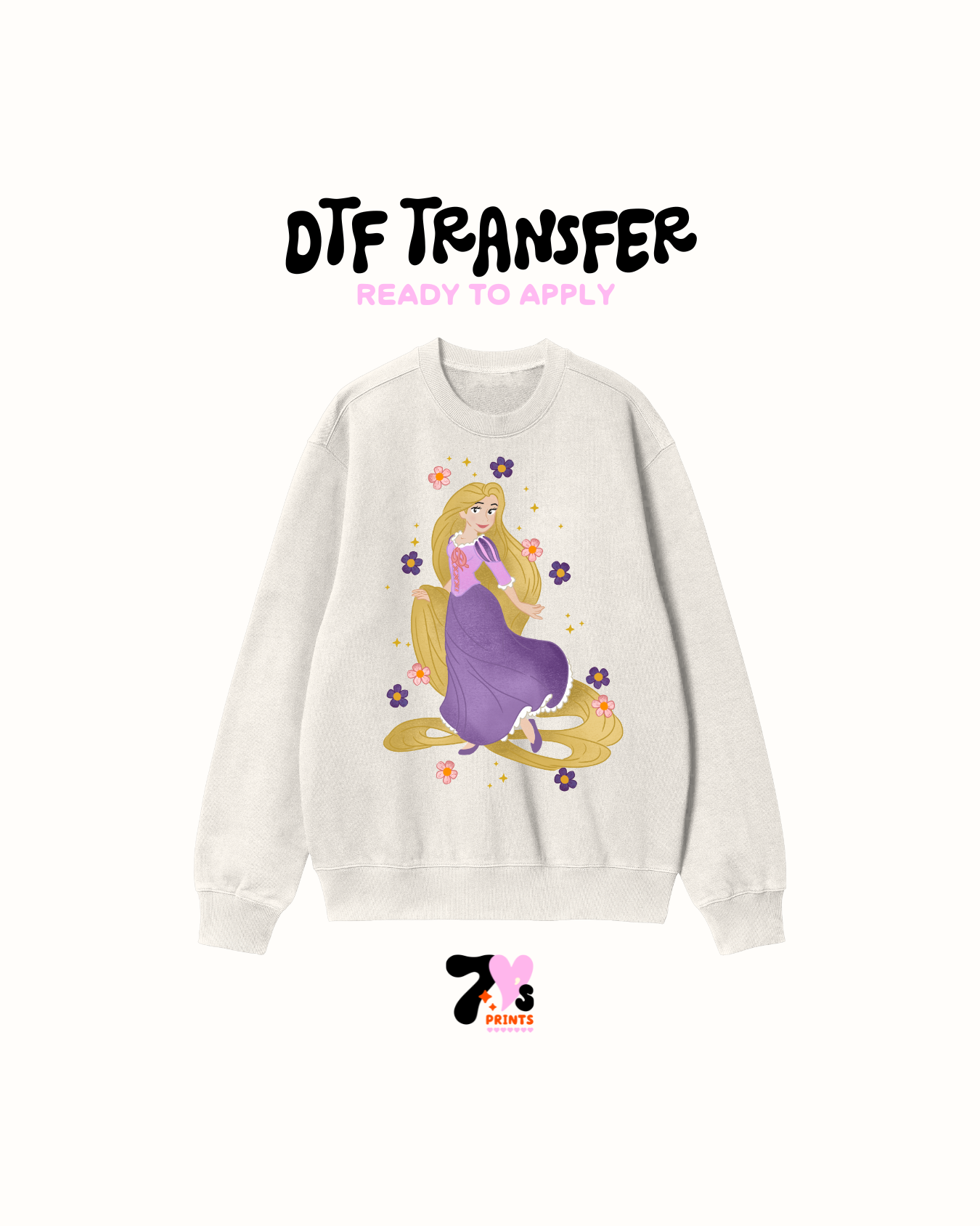 Princess purple dress -  DTF Transfers