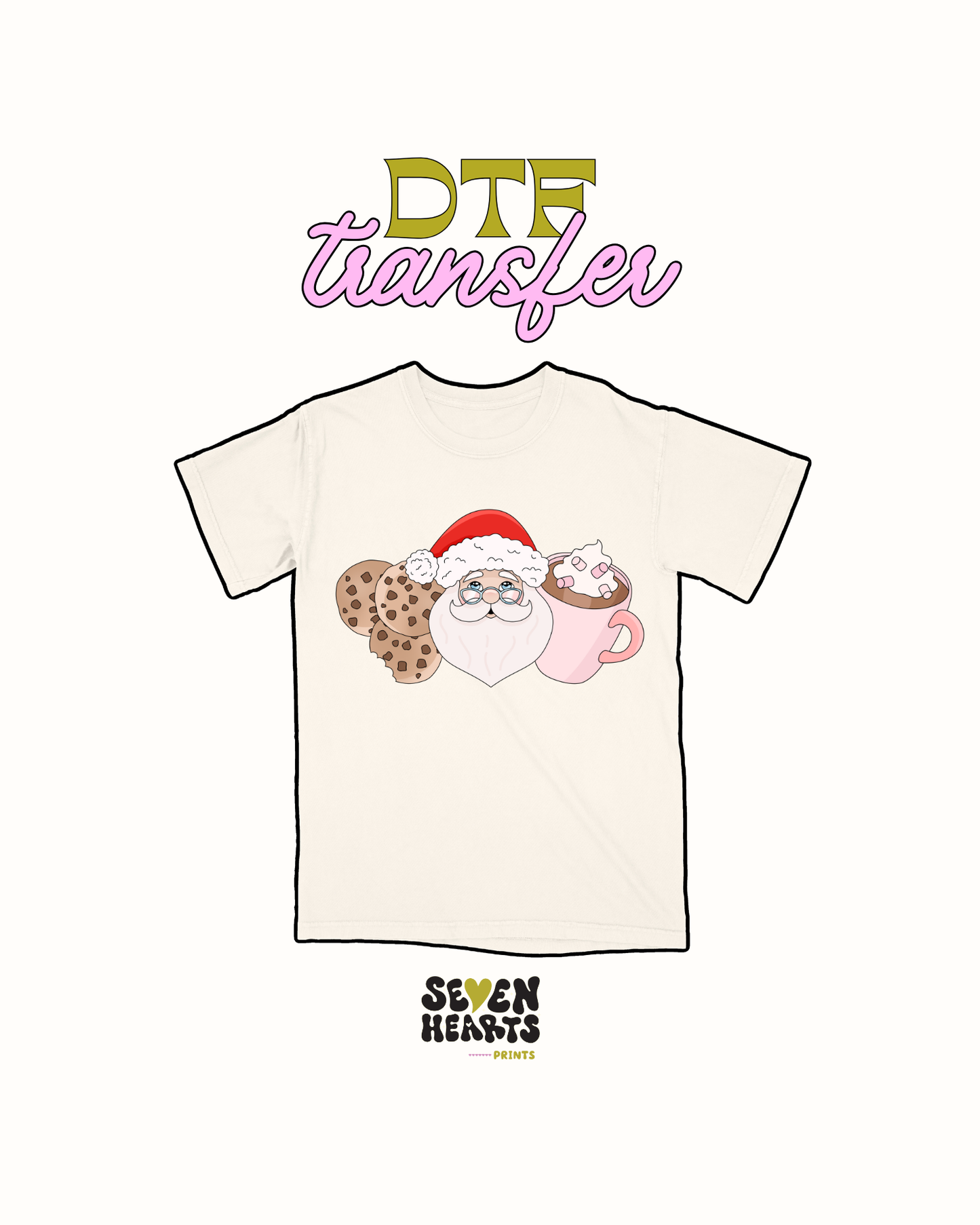 Santa cookies - DTF Transfer