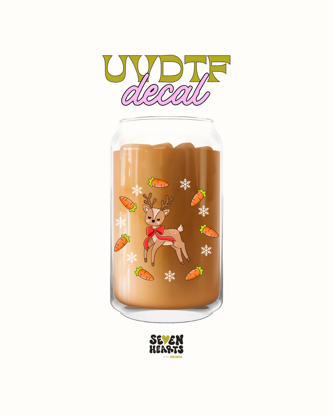 Xmas deer - UVDTF Decal