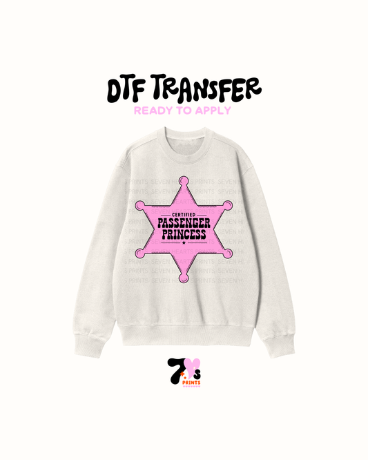 Passenger princess - DTF Transfers