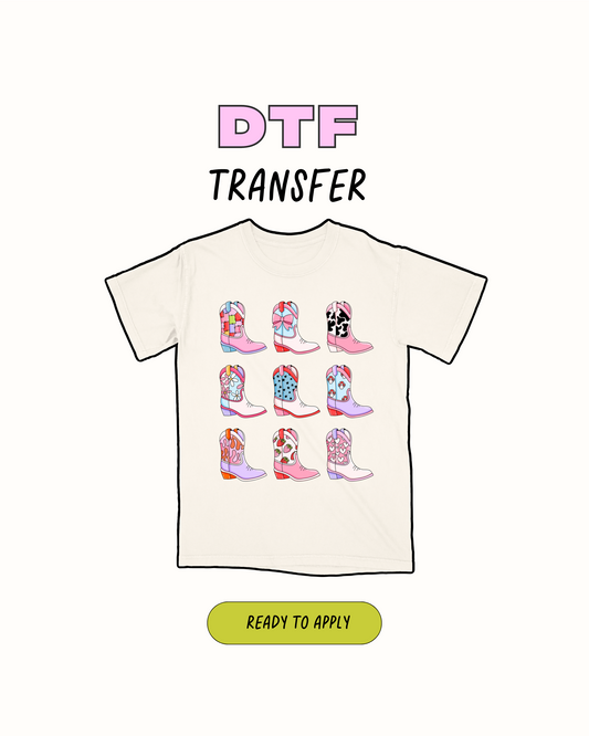 Cowgirl Boots - DTF Transfer