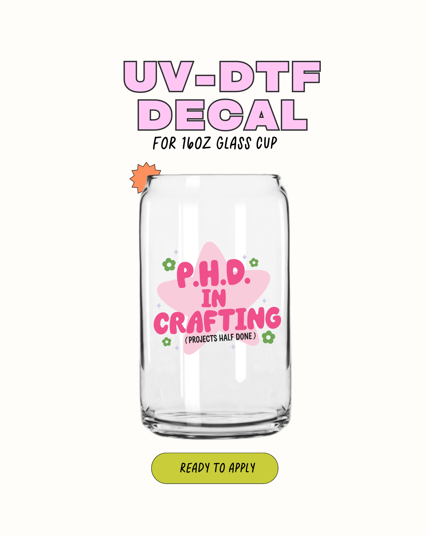 PHD in crafting - UVDTF