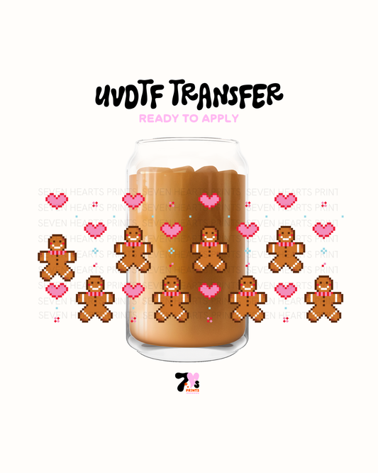 Ginger bread hearts - UVDTF Wraps