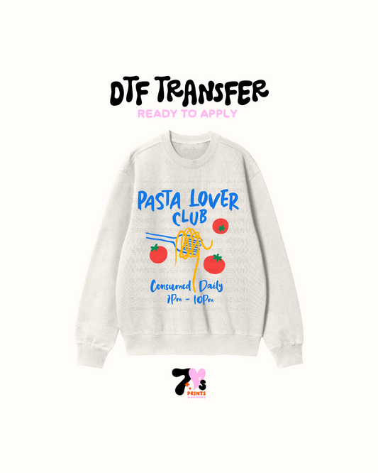 Pasta lover club- DTF Transfer