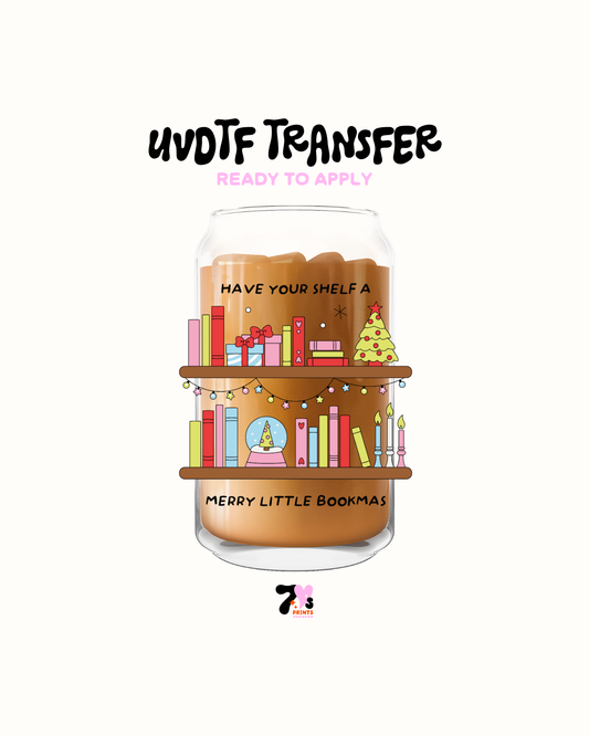 Merry bookmas- UVDTF Decal