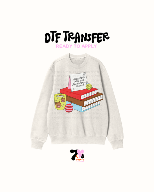 Dear santa  books - DTF Transfers