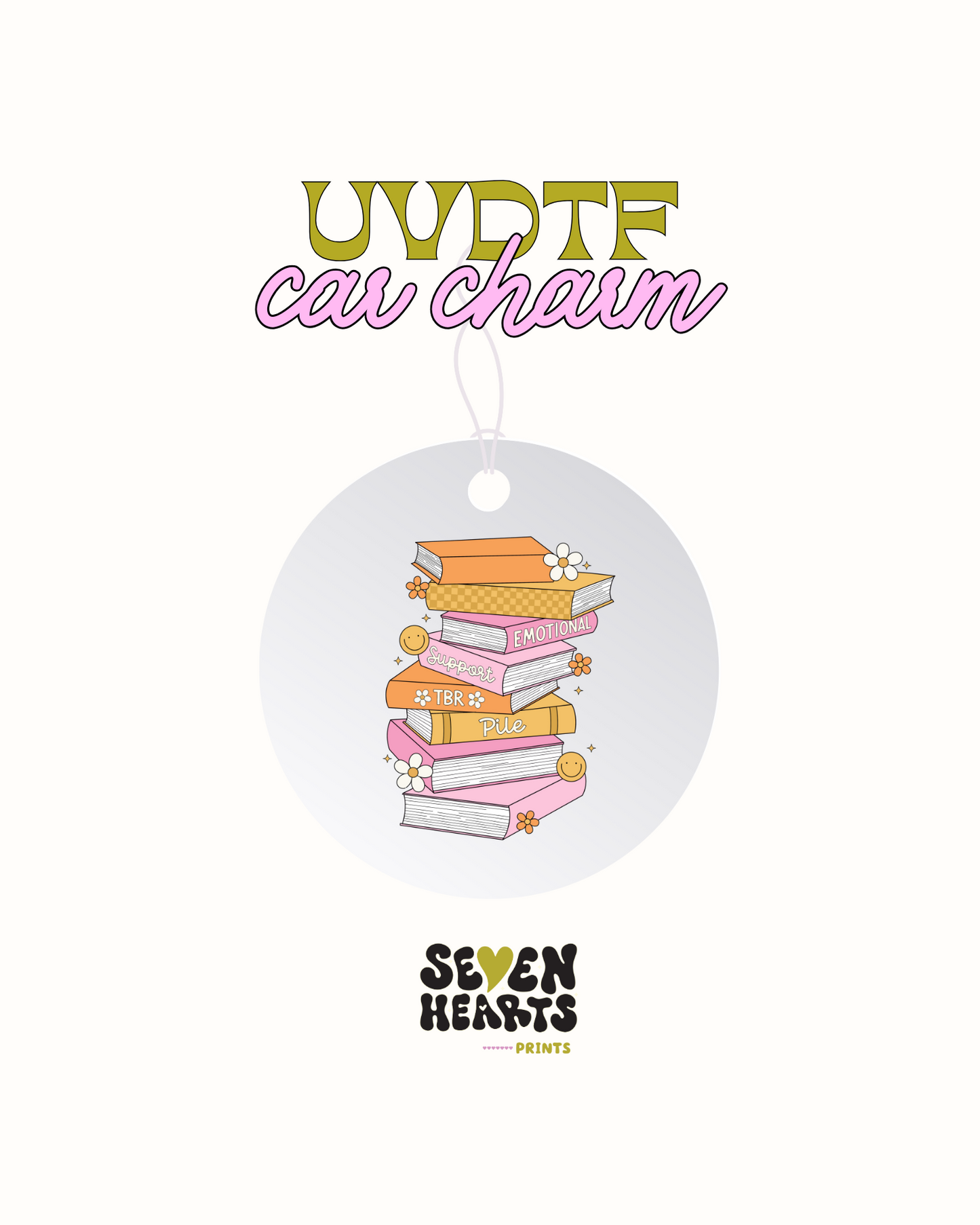 Emotional books tbr  -  Car Charm Decal UVDTF