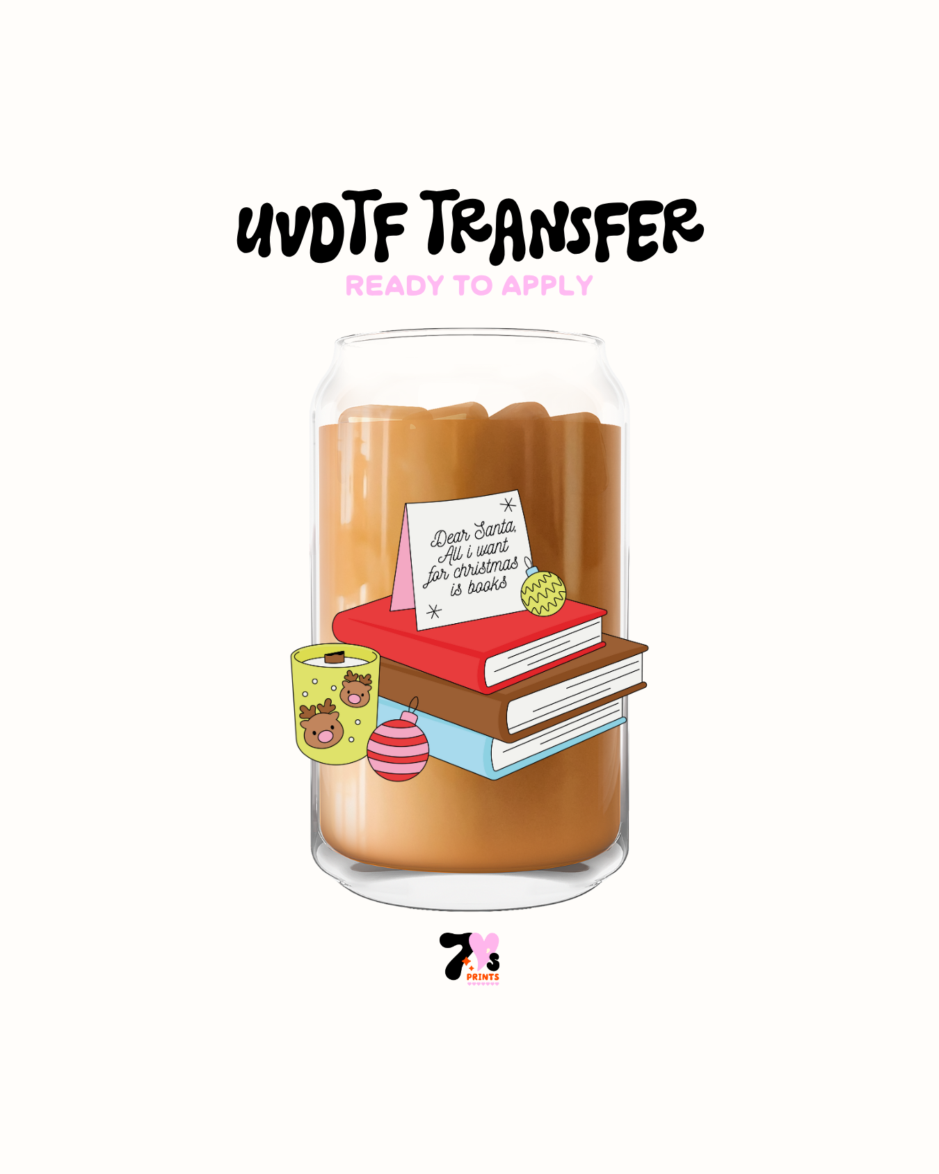 Dear Santa books - UVDTF Decal