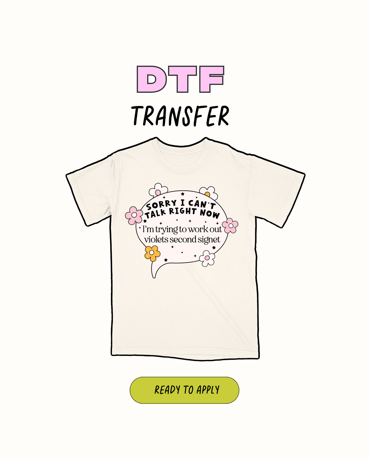 trying to work out - DTF Transfer