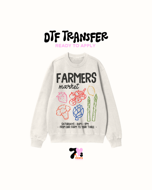 Farmers market sat DTF Transfers