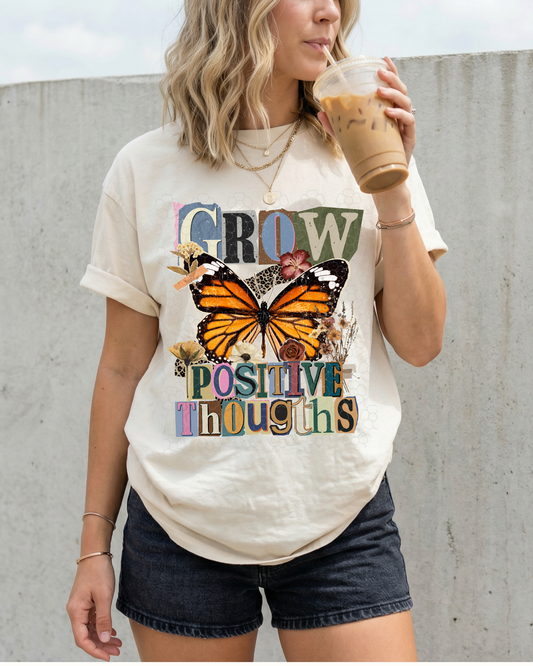 Grow positive thoughts - DTF Transfers