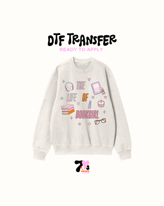 The life of a Bookgirl - DTF Transfers
