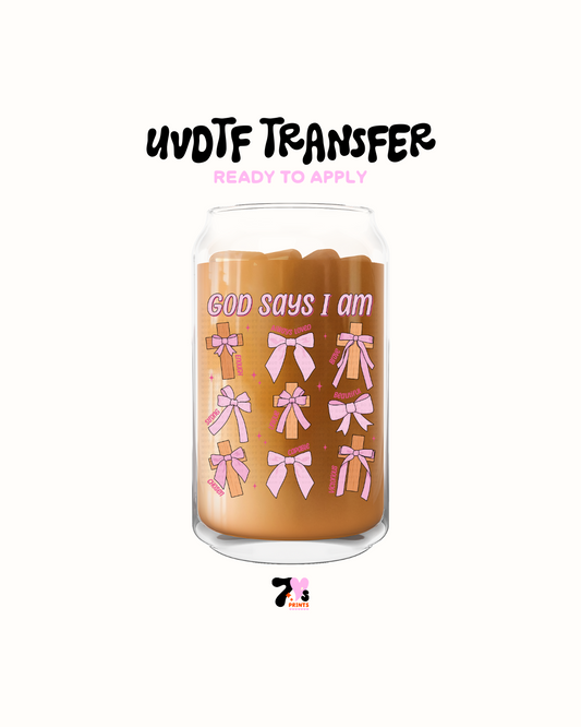 God Says i can - UVDTF Decal