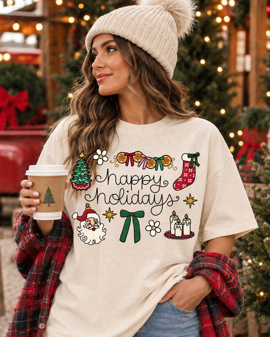 Happy Holidays -  DTF Transfers