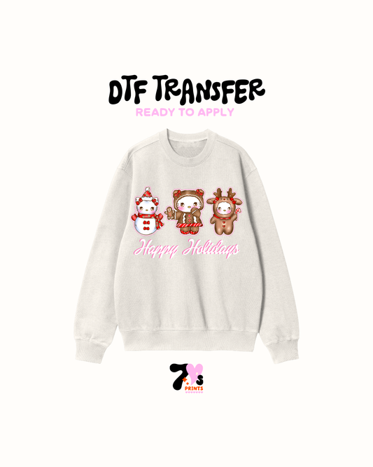 Happy holidays- DTF Transfers