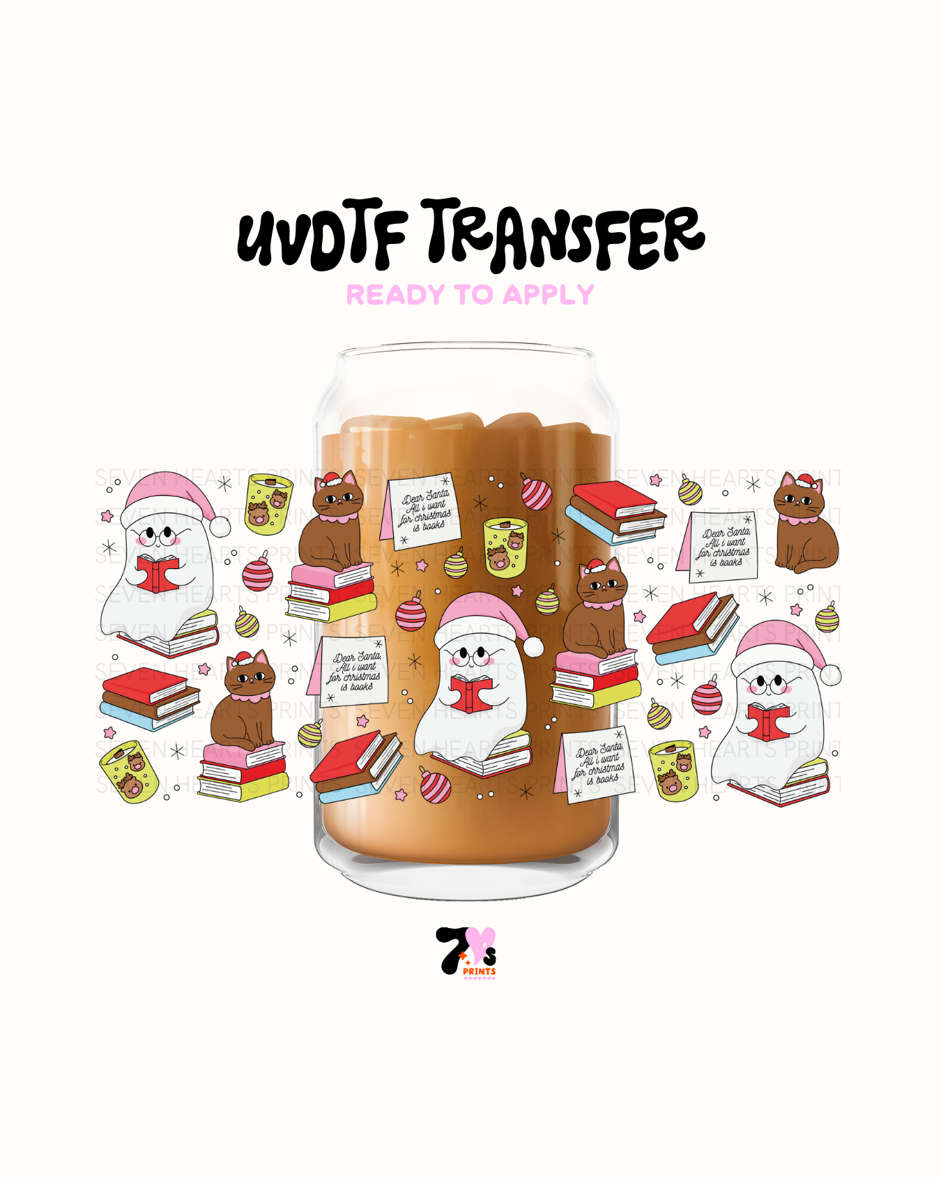 Kitty and books - UVDTF Wraps