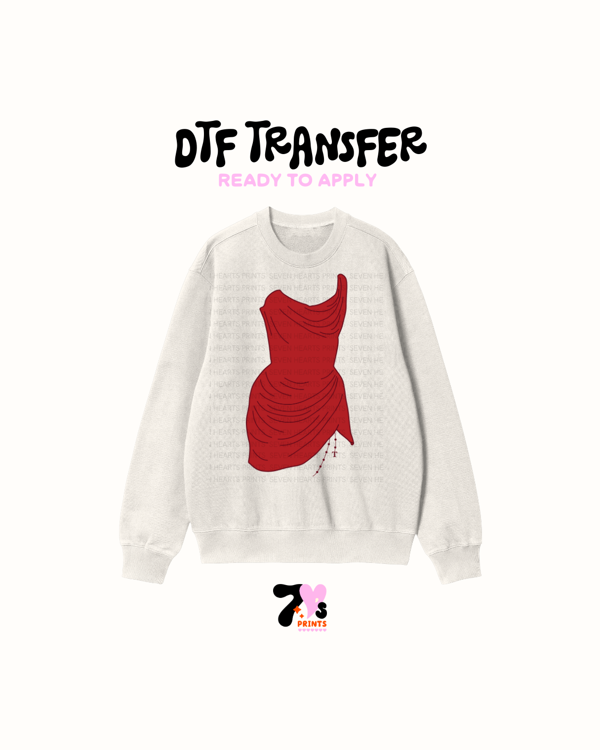 Red dress - DTF Transfers