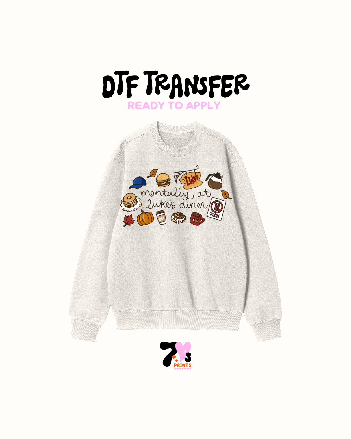 Mentally at dinner - DTF Transfers