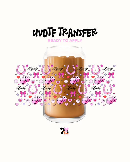 Lucky happy face  - UVDTF Wrap