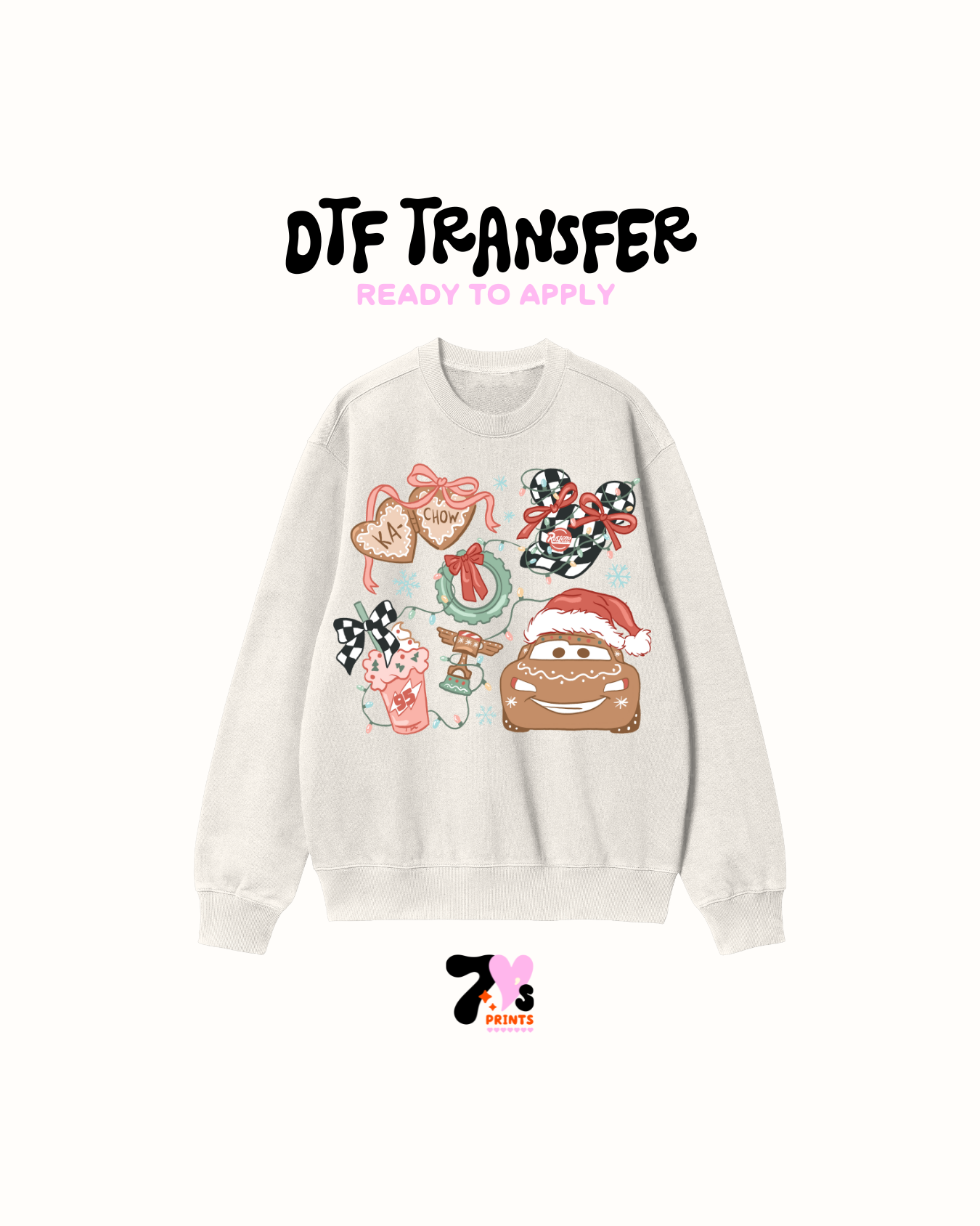 Cars xmas -  DTF Transfers