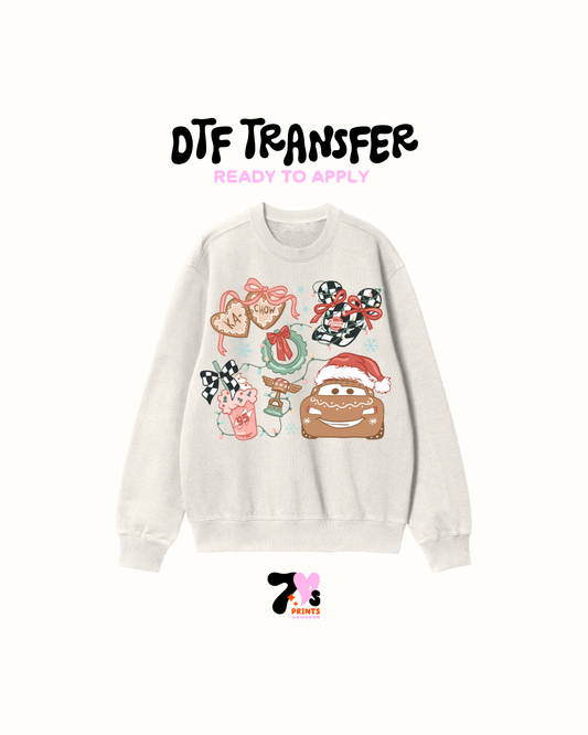 Cars xmas -  DTF Transfers