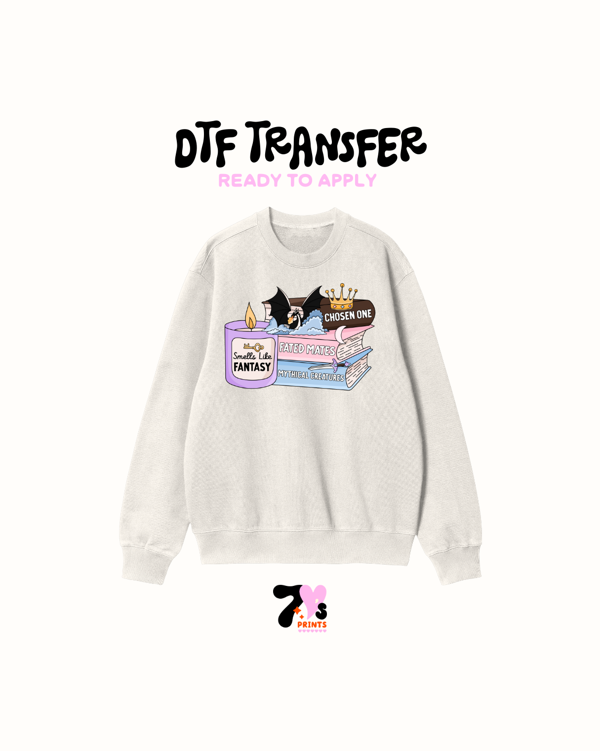 Smell Like Fantasy books - DTF Transfers