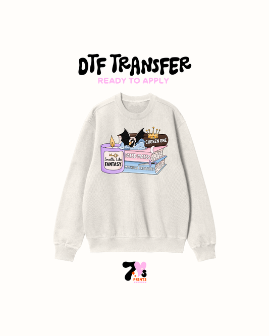 Smell Like Fantasy books - DTF Transfers